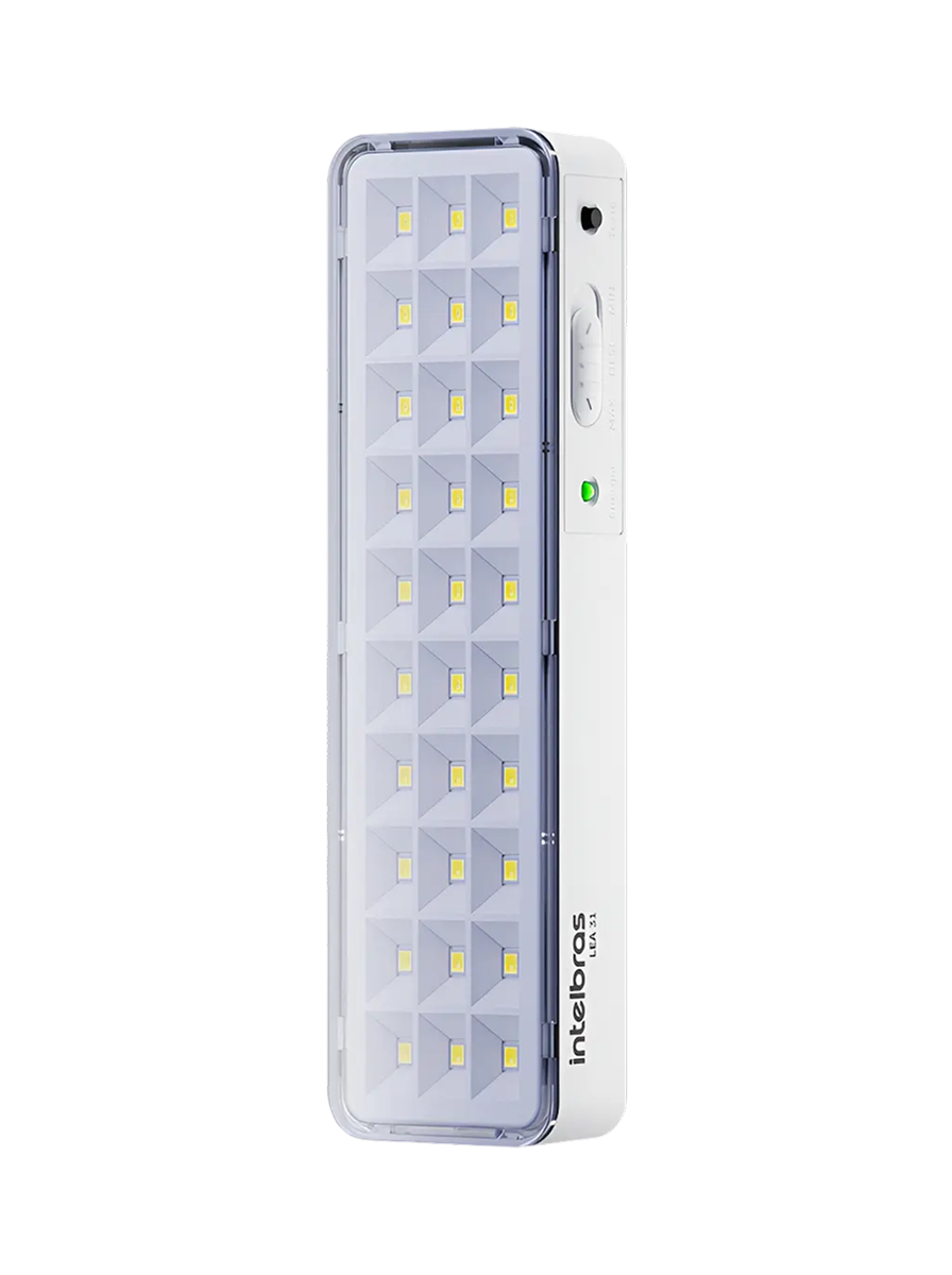 Luminária de emergência LED 30 LEDs LEA 31 Intelbras bivolt com sistema antifurto